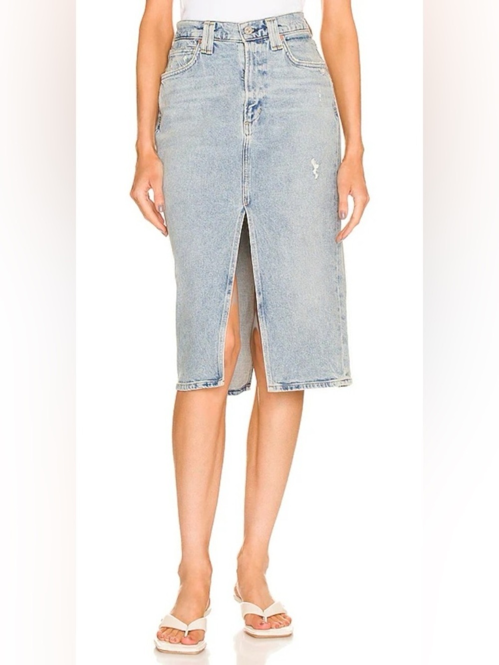 Citizens Of Humanity Bea Double Slit Skirt Denim